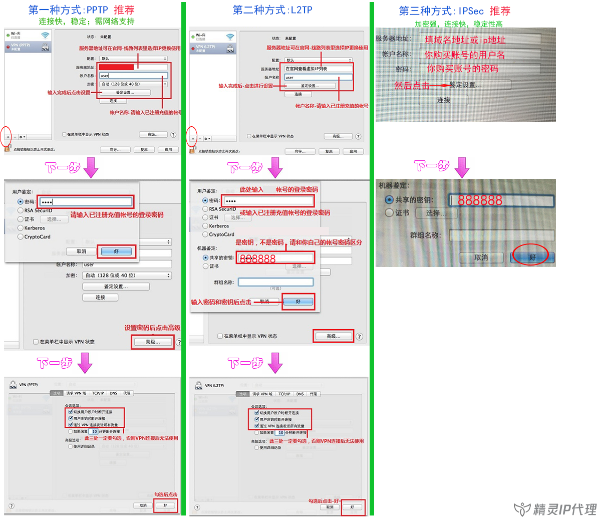 MacOS電腦PPTP/L2TP撥號IP代理